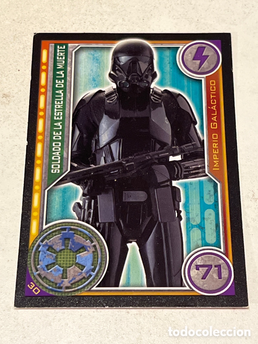 Trading Cards: Cromo Star Wars Topps Trading Card N&deg;30 Soldado de la Estrella de la Muerte
