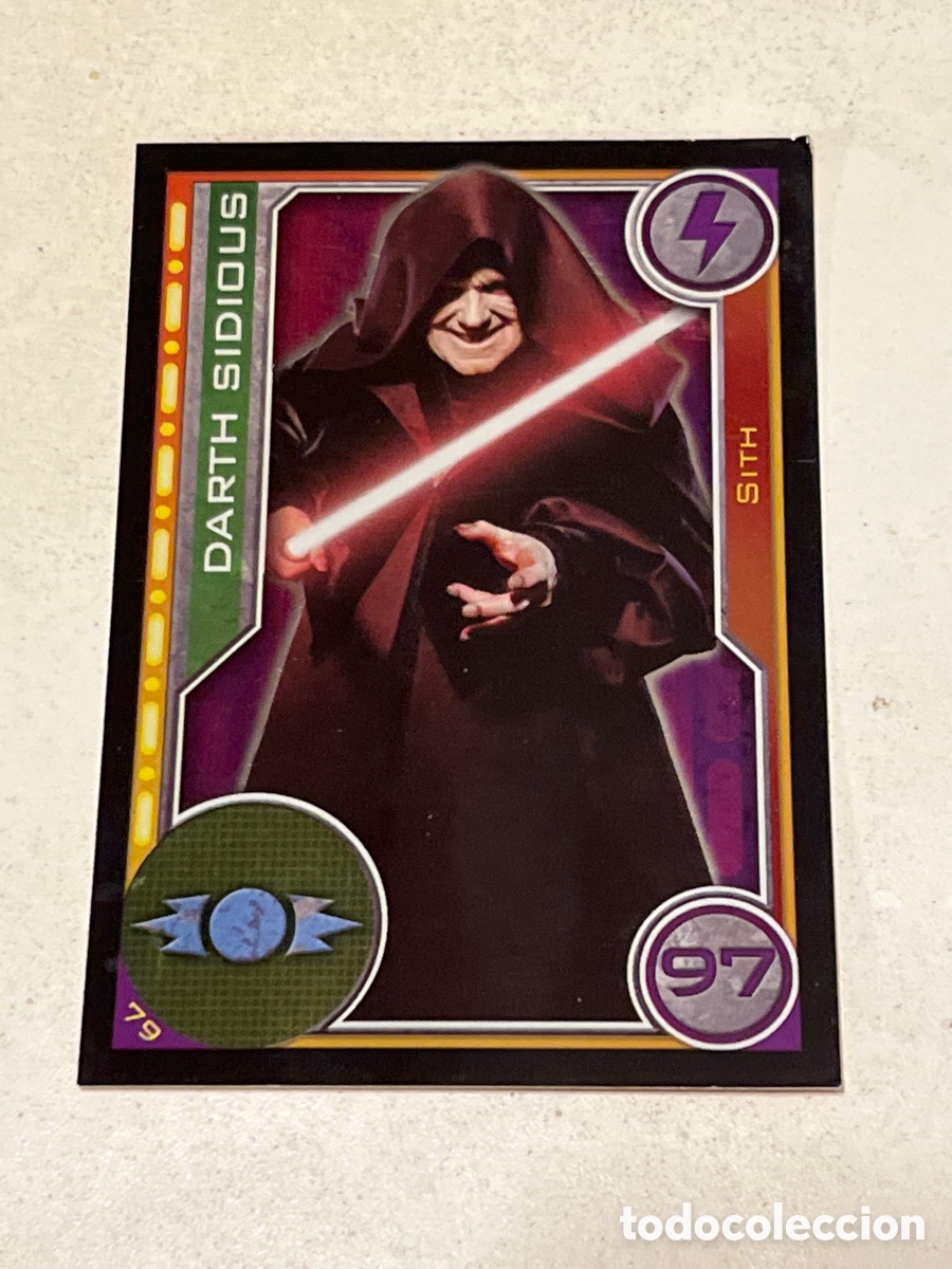 Trading Cards: Cromo Star Wars Topps Trading Card N&deg;79 Darth Sidious