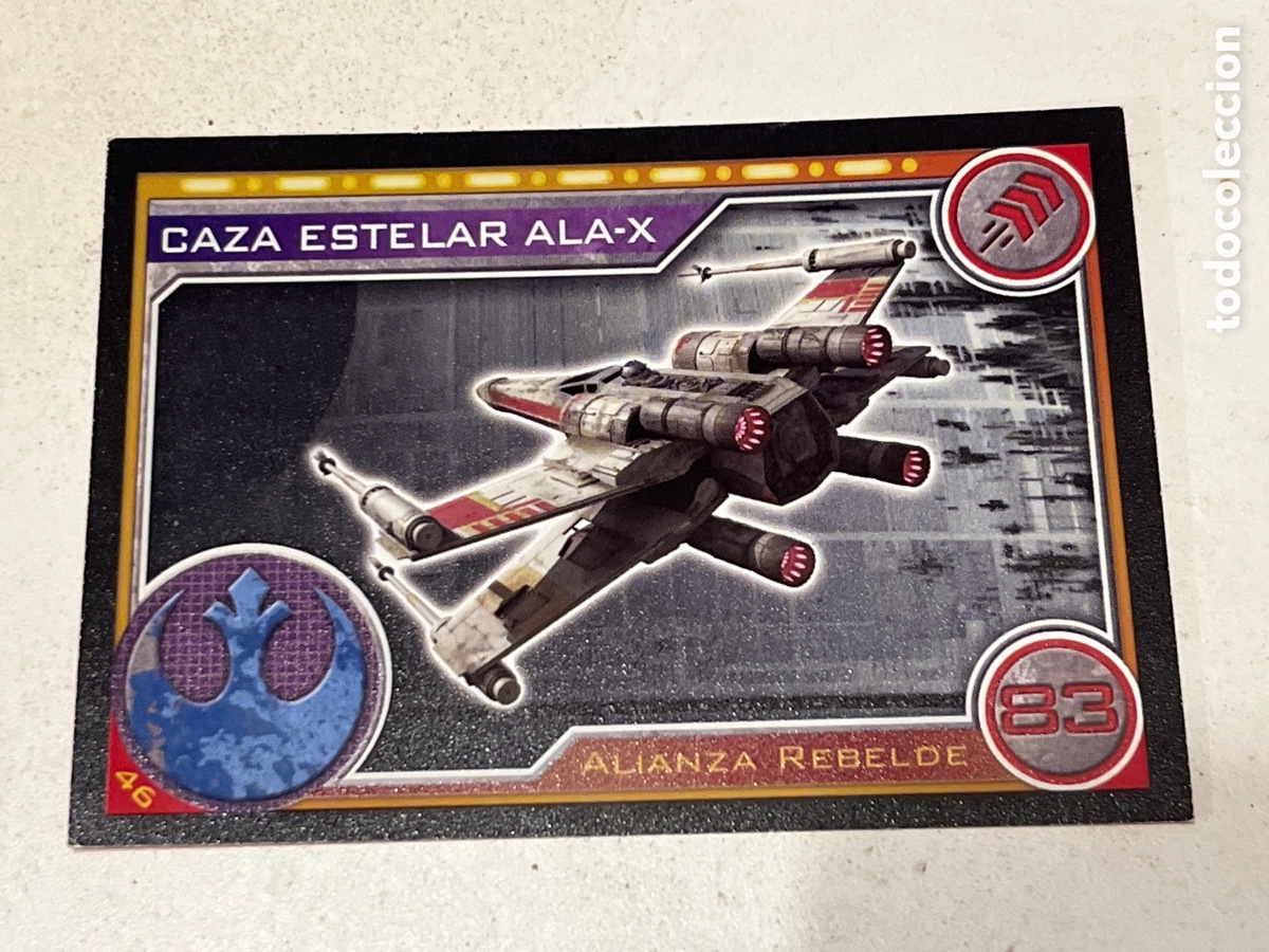 Trading Cards: Cromo Star Wars Topps Trading Card N&deg;46 Caza Estelar Ala-X
