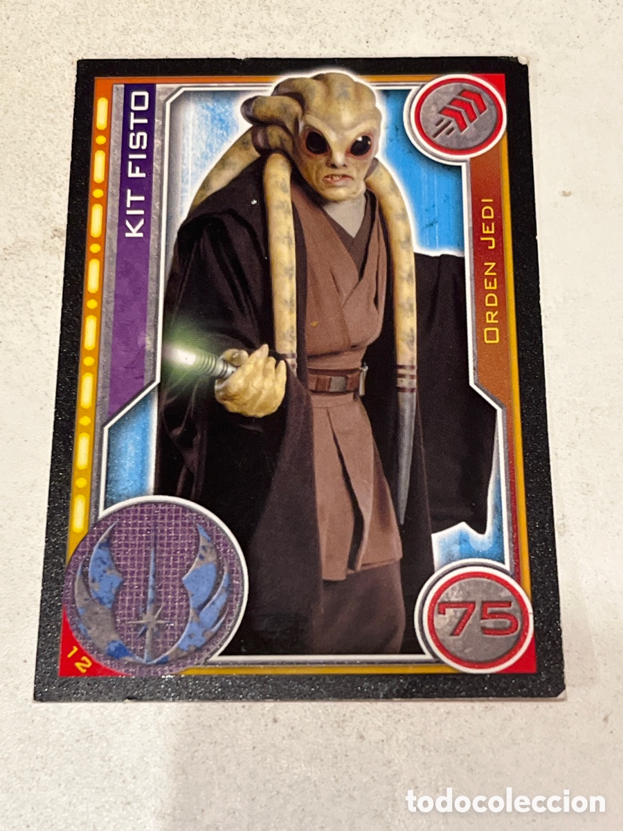 Trading Cards: Cromo Star Wars Topps Trading Card N&deg;12 Kit Fisto