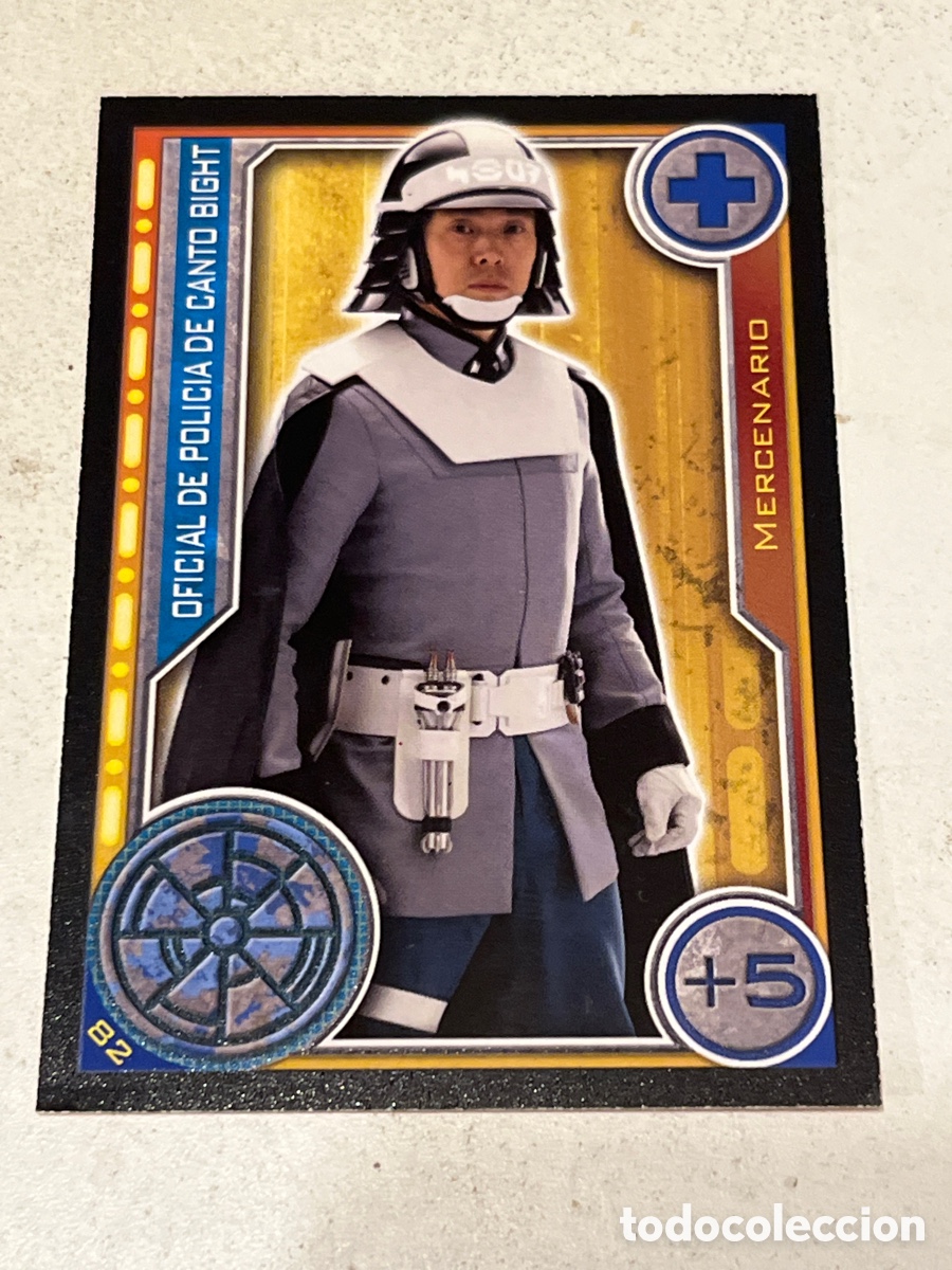 Trading Cards: Cromo Star Wars Topps Trading Card N&deg;82 Oficial de Polic&iacute;a de Canto Bight