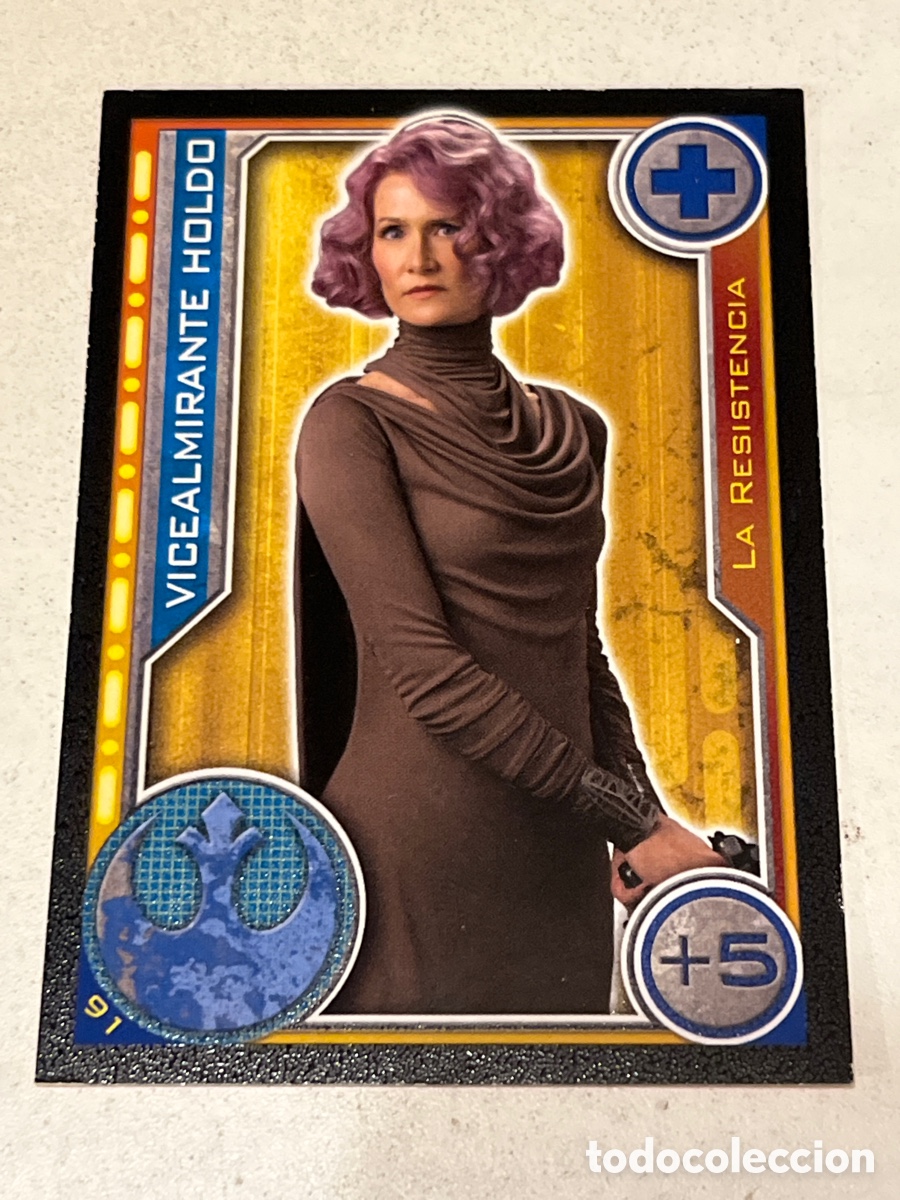 Trading Cards: Cromo Star Wars Topps Trading Card N&deg;91 Vicealmirante Holdo