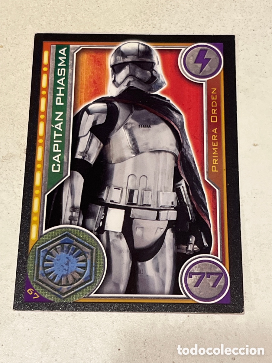 Trading Cards: Cromo Star Wars Topps Trading Card N&deg;67 Capit&aacute;n Phasma