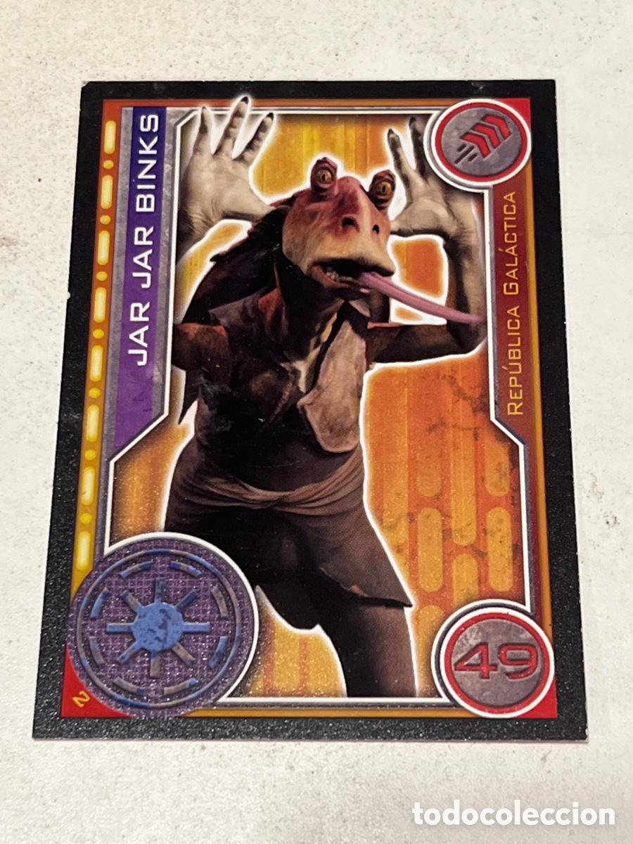 Trading Cards: Cromo Star Wars Topps Trading Card N&deg;2 Jar Jar Binks