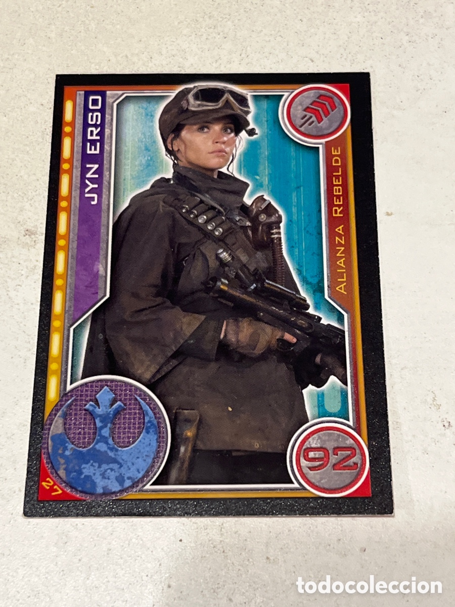 Trading Cards: Cromo Star Wars Topps Trading Card N&deg;27 Jyn Erso