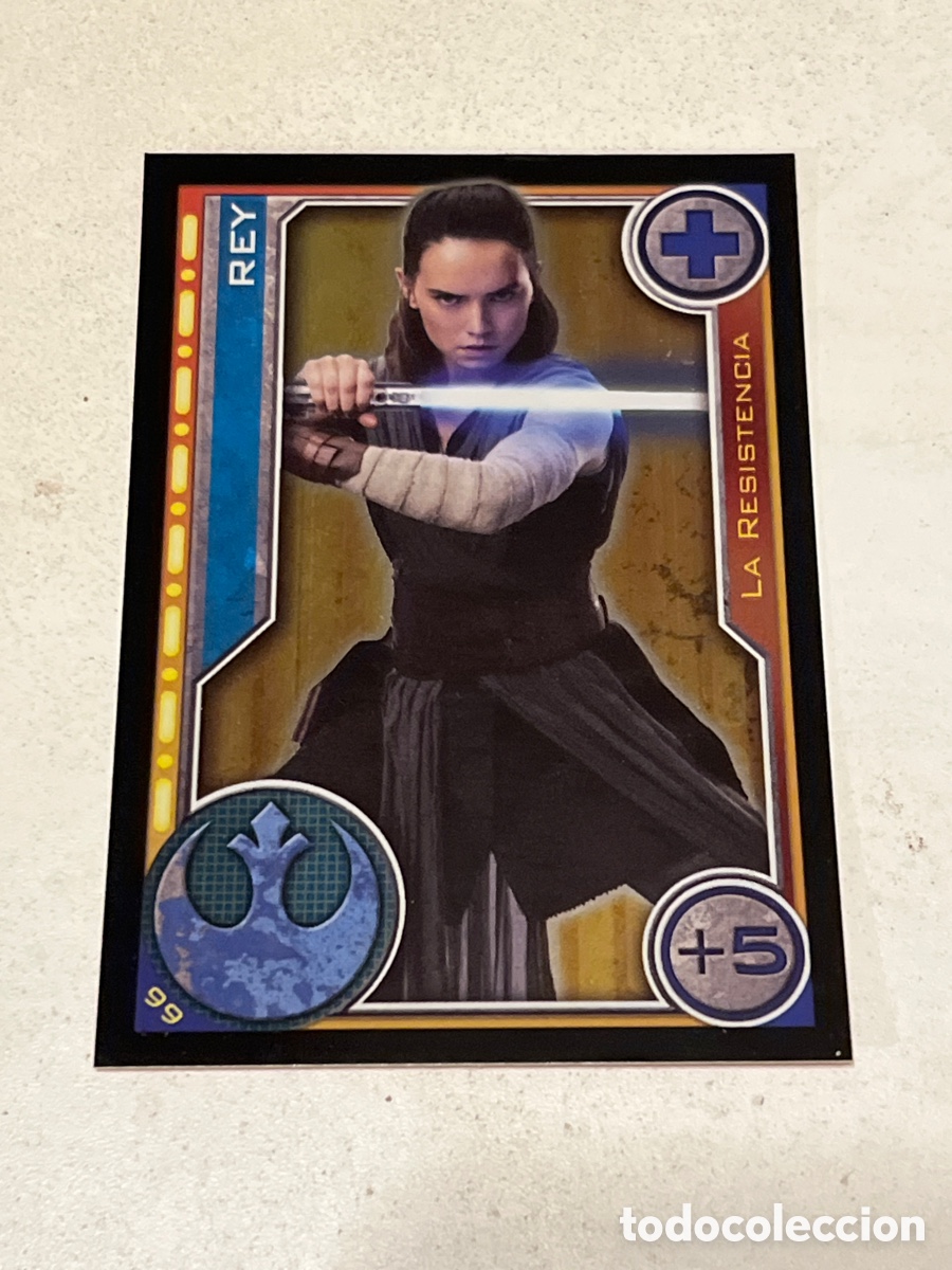 Trading Cards: Cromo Star Wars Topps Trading Card N&deg;99 Rey