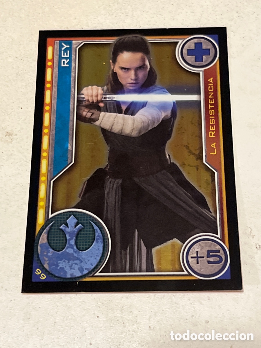 Trading Cards: Cromo Star Wars Topps Trading Card N&deg;99 Rey