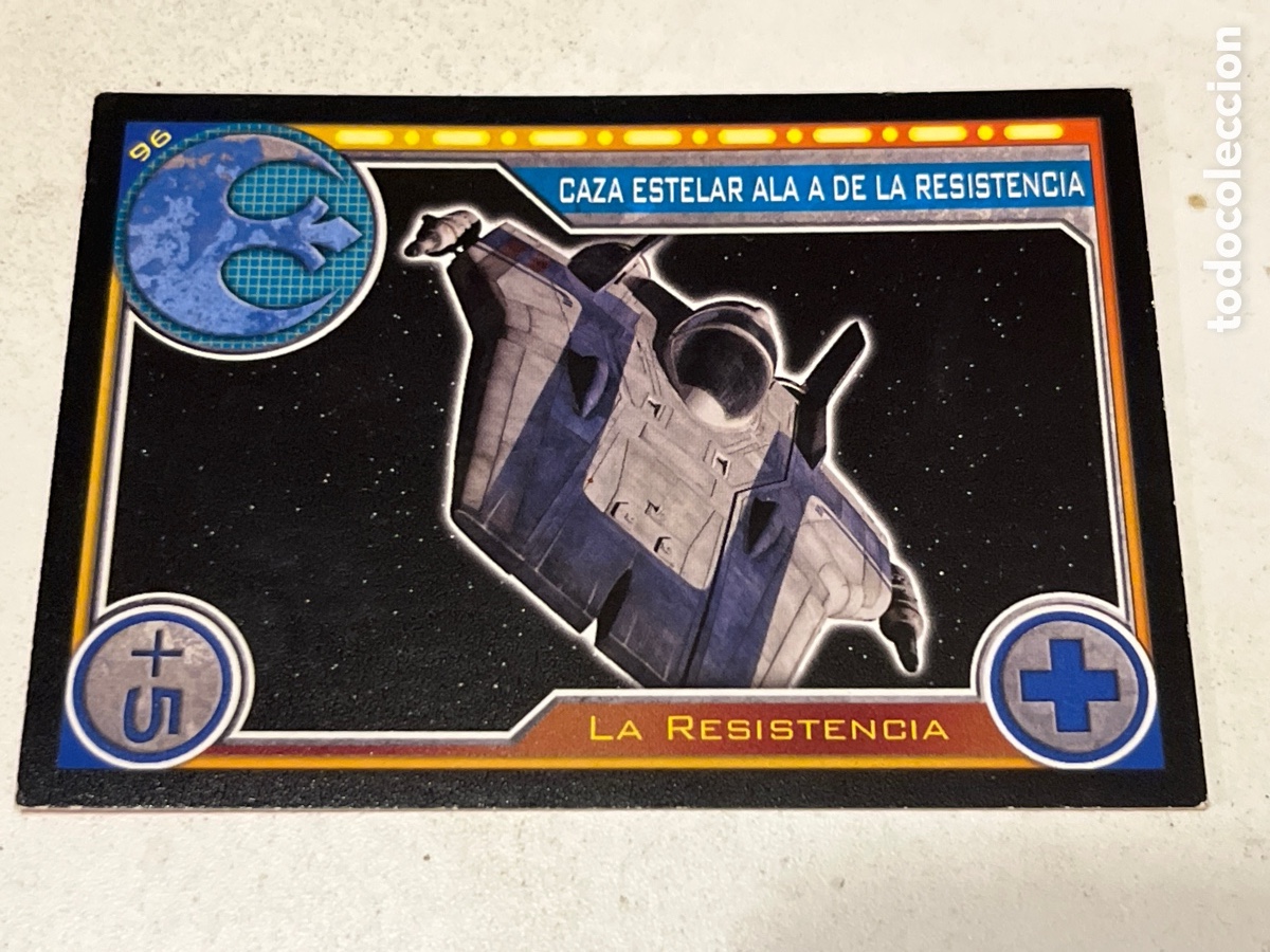 Trading Cards: Cromo Star Wars Topps Trading Card N&deg;96 Caza Estelar Ala A de la Resistencia