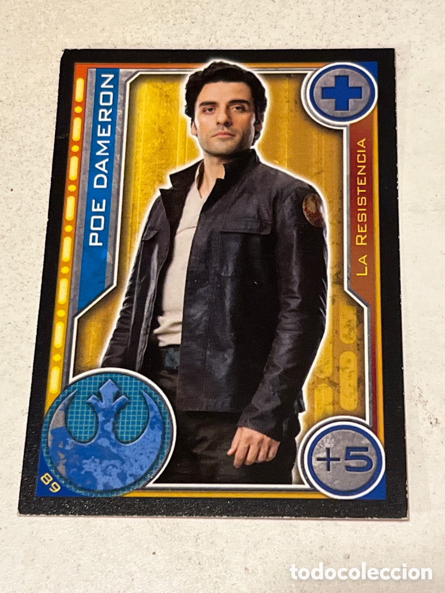 Trading Cards: Cromo Star Wars Topps Trading Card N&deg;89 Poe Dameron