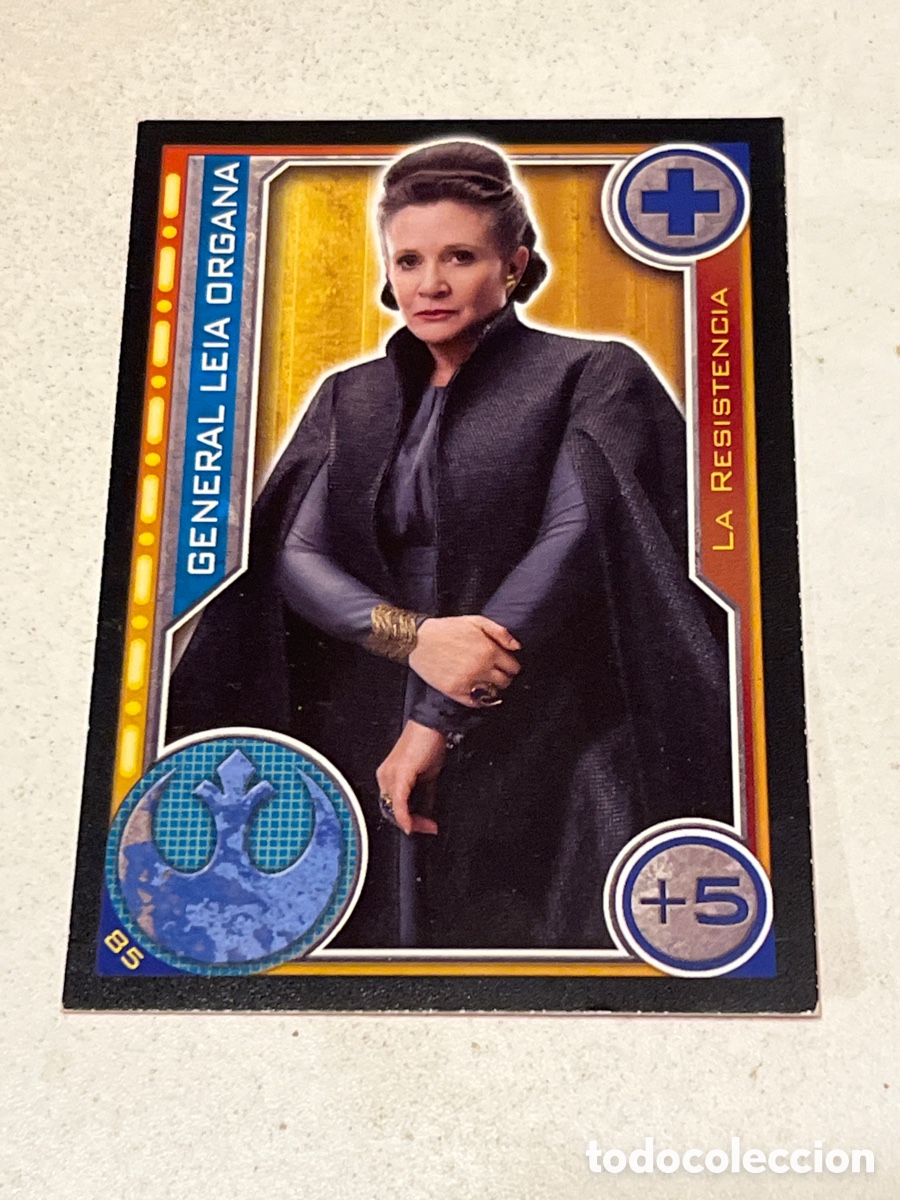 Trading Cards: Cromo Star Wars Topps Trading Card N&deg;85 General Leia Organa
