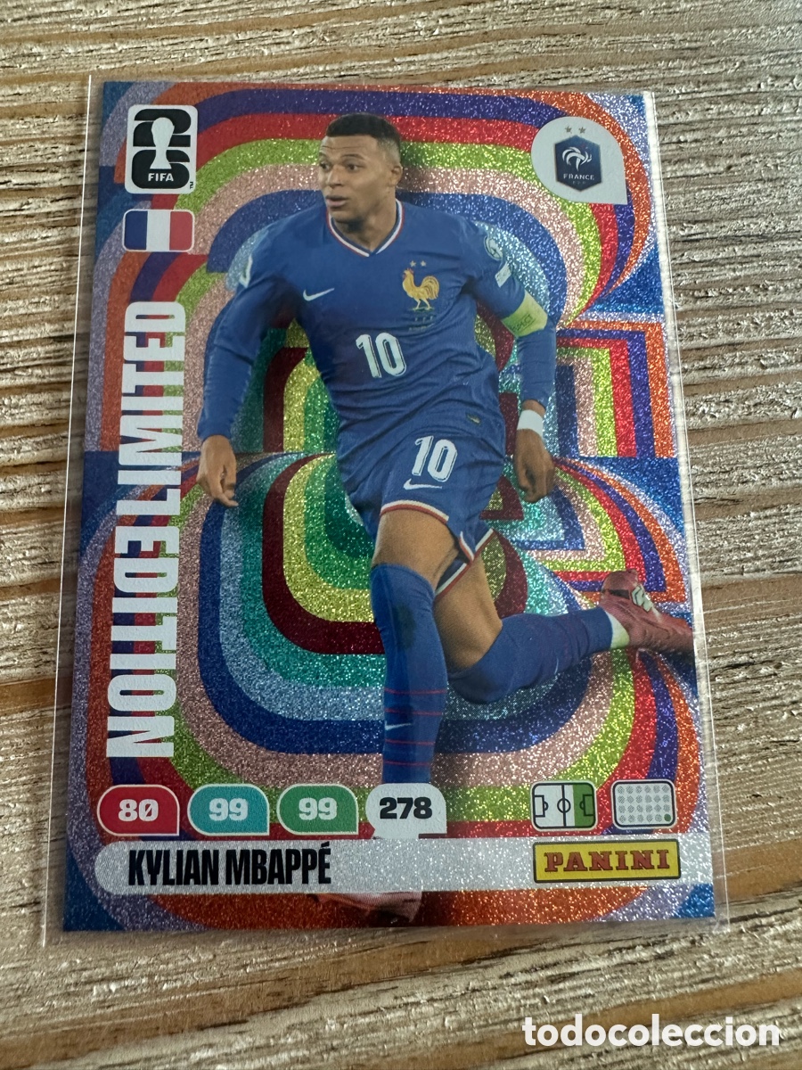 Trading Cards: KYLIAN MBAPPE FRANCIA LIMITED EDITION ADRENALYN XL PANINI MUNDIAL WORLD CUP 2026 USA CAN MEX