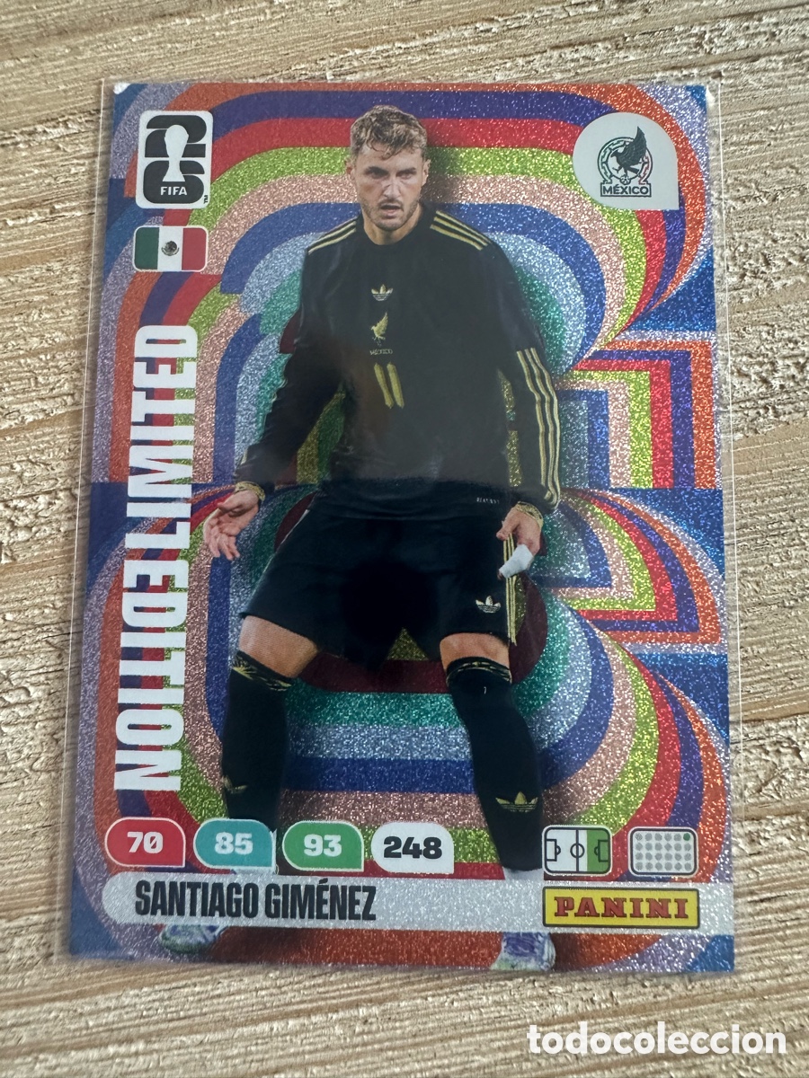 Trading Cards: SANTIAGO GIMENEZ MEXICO LIMITED EDITION ADRENALYN XL PANINI MUNDIAL WORLD CUP 2026 USA CAN MEX