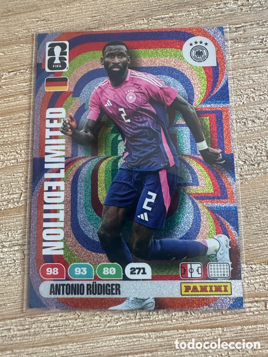 Trading Cards: ANTONIO RUDIGER ALEMANIA LIMITED EDITION ADRENALYN XL PANINI MUNDIAL WORLD CUP 2026 USA CAN MEX