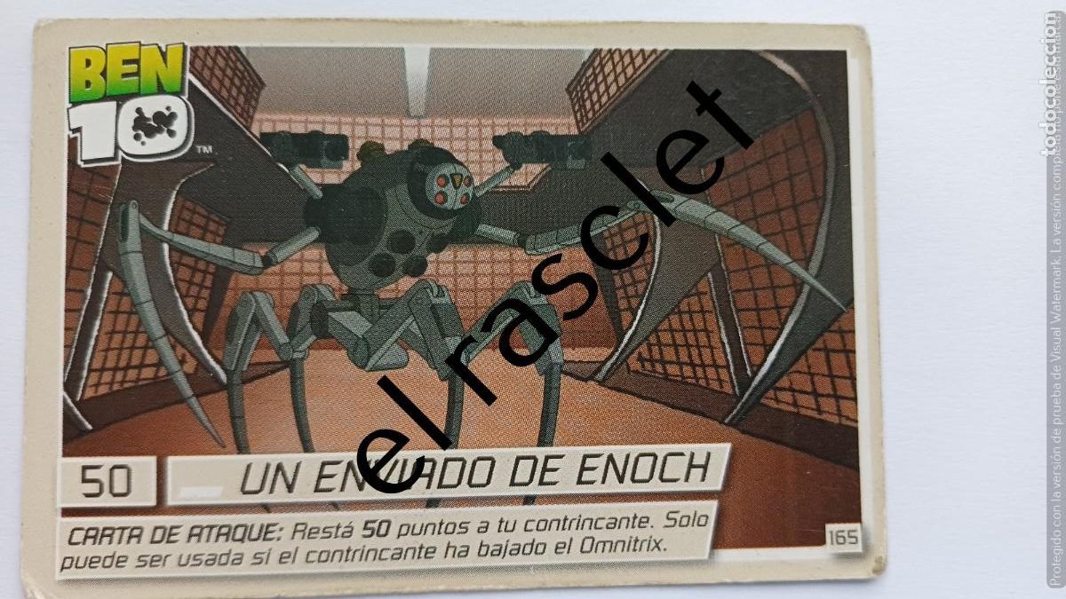 Trading Cards: CARTA /CROMO BEN10- UN ENVIADO DE ENOCH- NUMERO 165