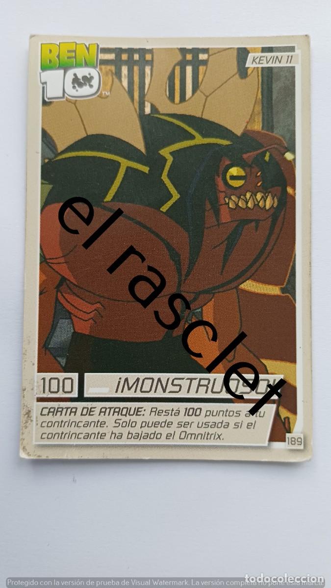Trading Cards: CARTA /CROMO BEN10- MONSTRUOSO- NUMERO 189