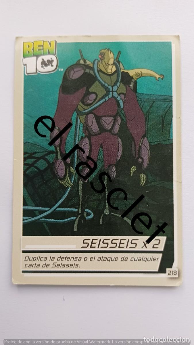Trading Cards: CARTA /CROMO BEN10-SEISSEIS X 2- NUMERO 218