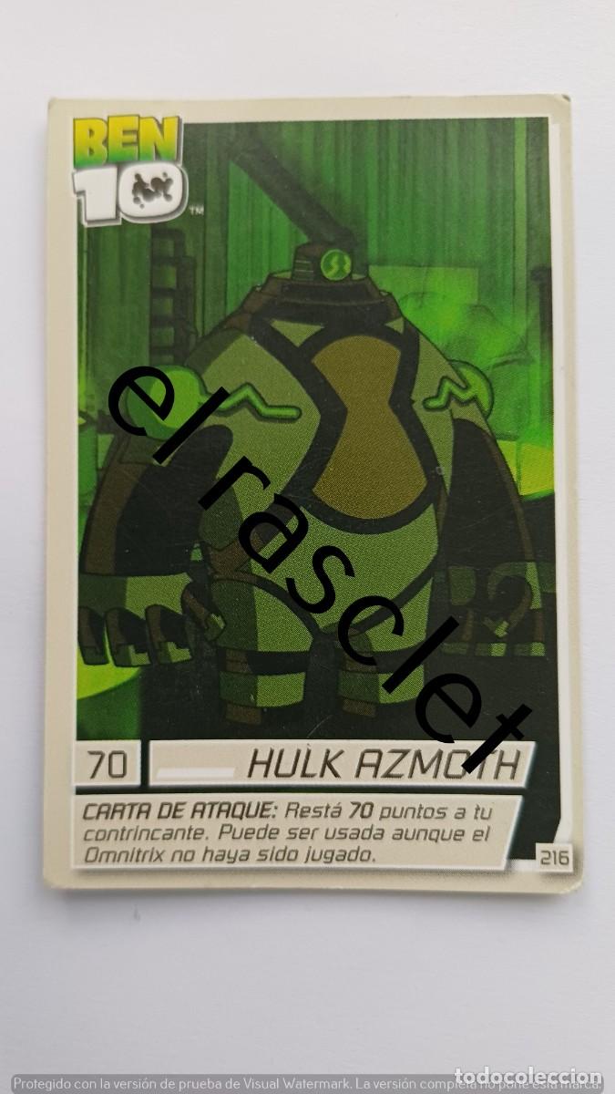 Trading Cards: CARTA /CROMO BEN10-HULK AZMOTH- NUMERO 216
