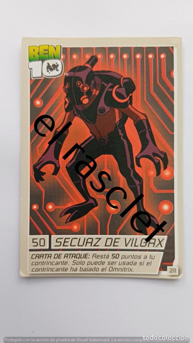 Trading Cards: CARTA /CROMO BEN10-SECUAZ DE VILGAX- NUMERO 211