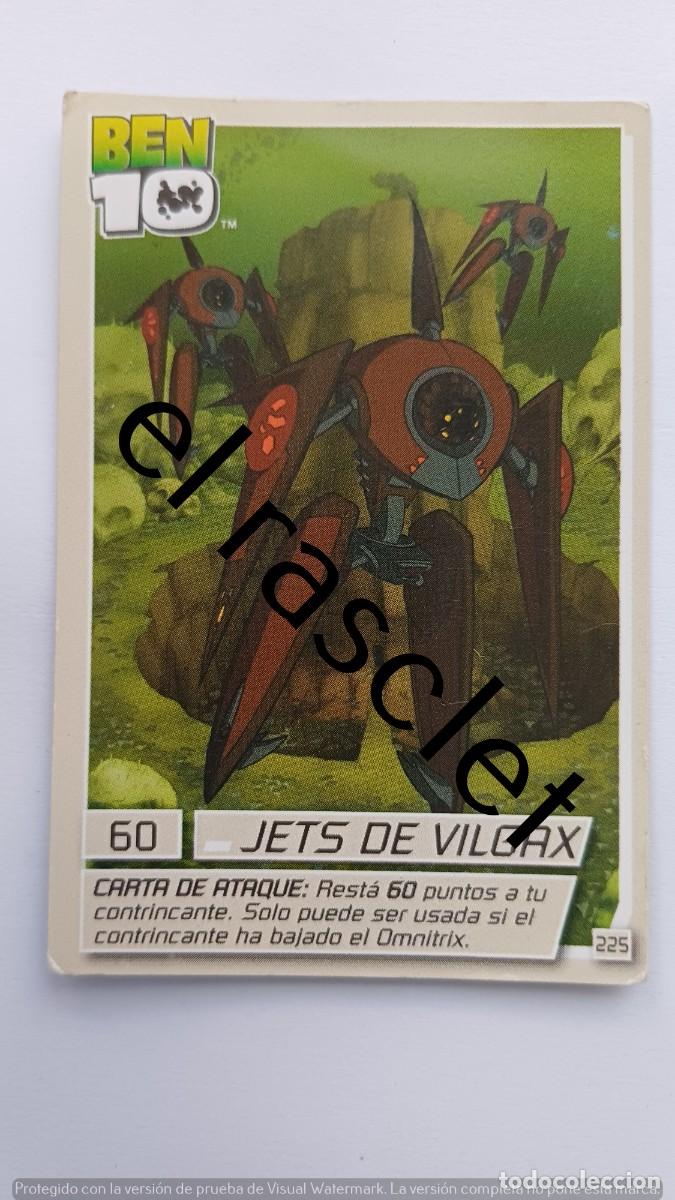 Trading Cards: CARTA /CROMO BEN10-JETS DE VILGAX- NUMERO 225