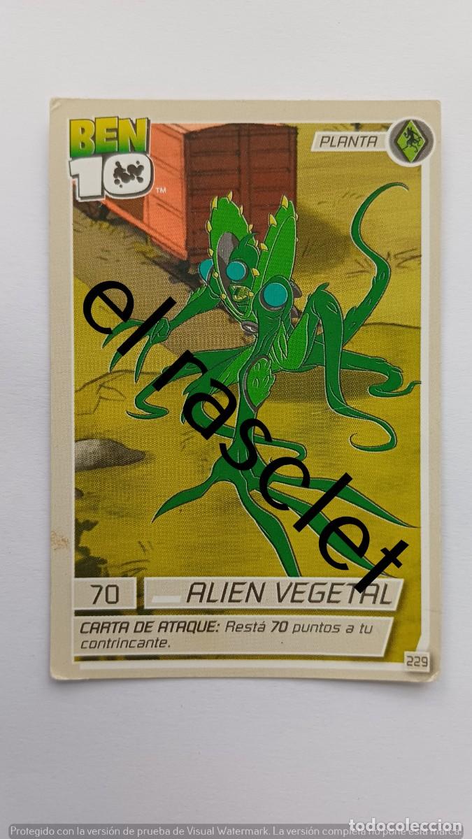 Trading Cards: CARTA /CROMO BEN10-ALIEN VEGETAL- NUMERO 229