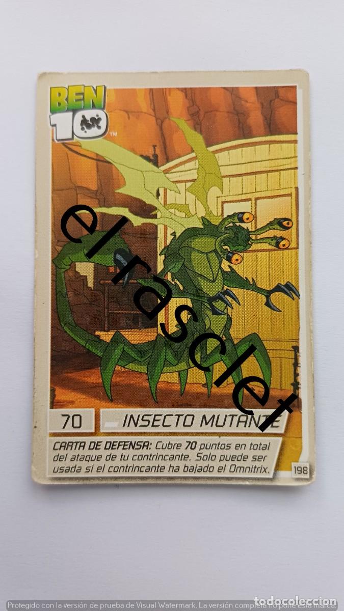 Trading Cards: CARTA /CROMO BEN10-INSECTO MUTANTE- NUMERO 198