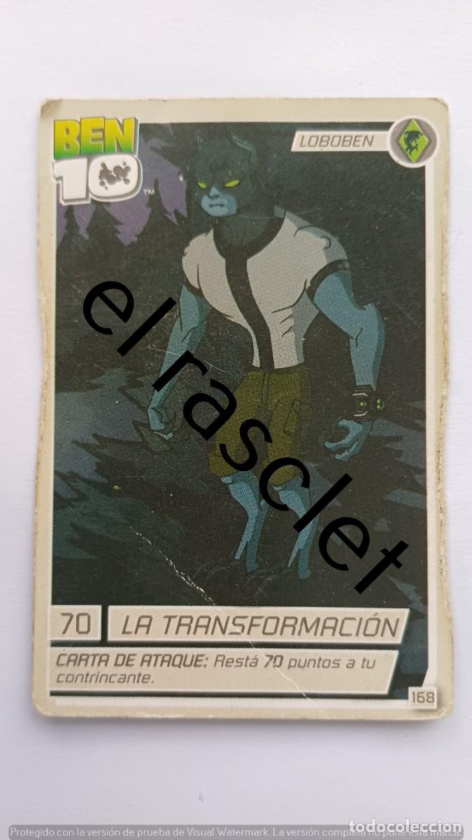 Trading Cards: CARTA /CROMO BEN10-LA TRANSFORMACION- NUMERO 168