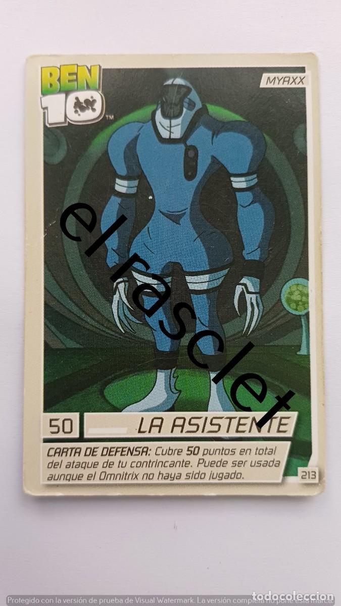 Trading Cards: CARTA /CROMO BEN10-LA ASISTENTE- NUMERO 213