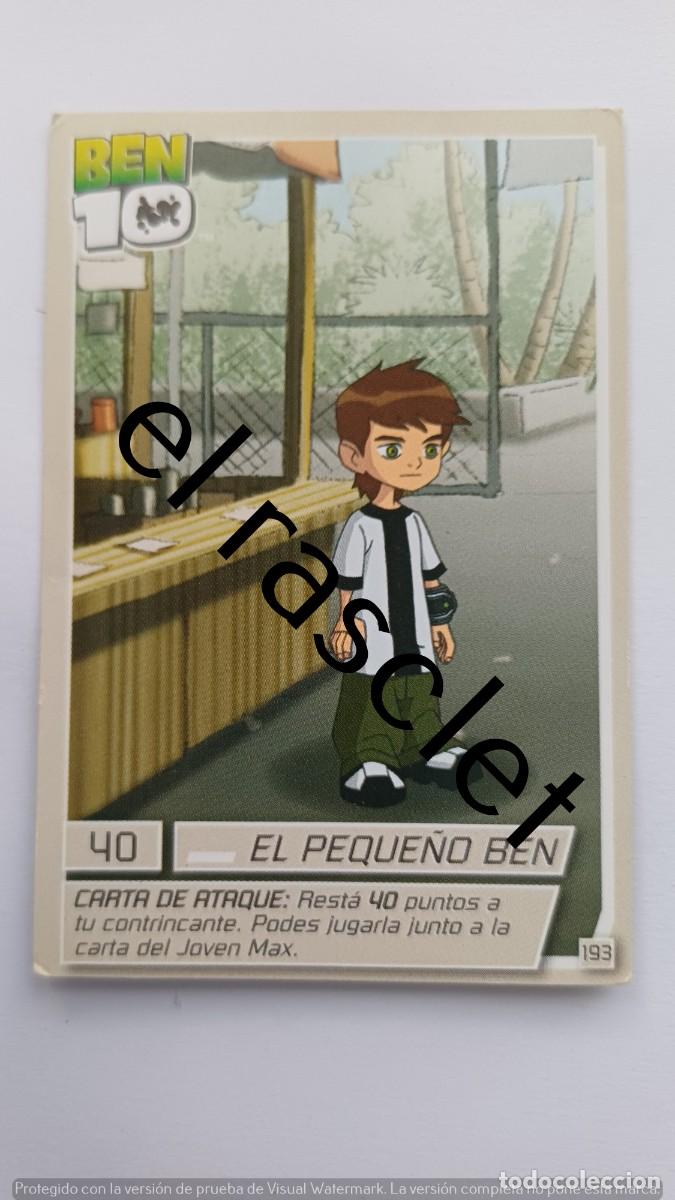 Trading Cards: CARTA /CROMO BEN10-EL PEQUE&Ntilde;O BEN- NUMERO 193