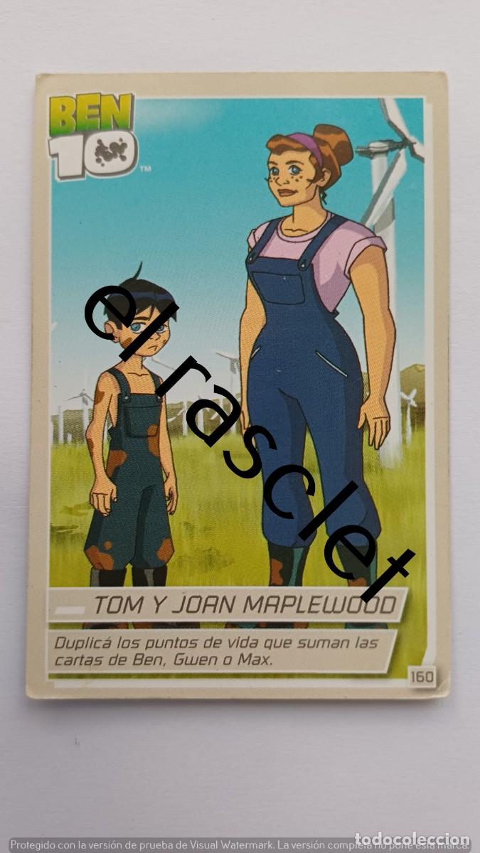 Trading Cards: CARTA /CROMO BEN10-TOM Y JOAN MAPLEWOOO- NUMERO 160