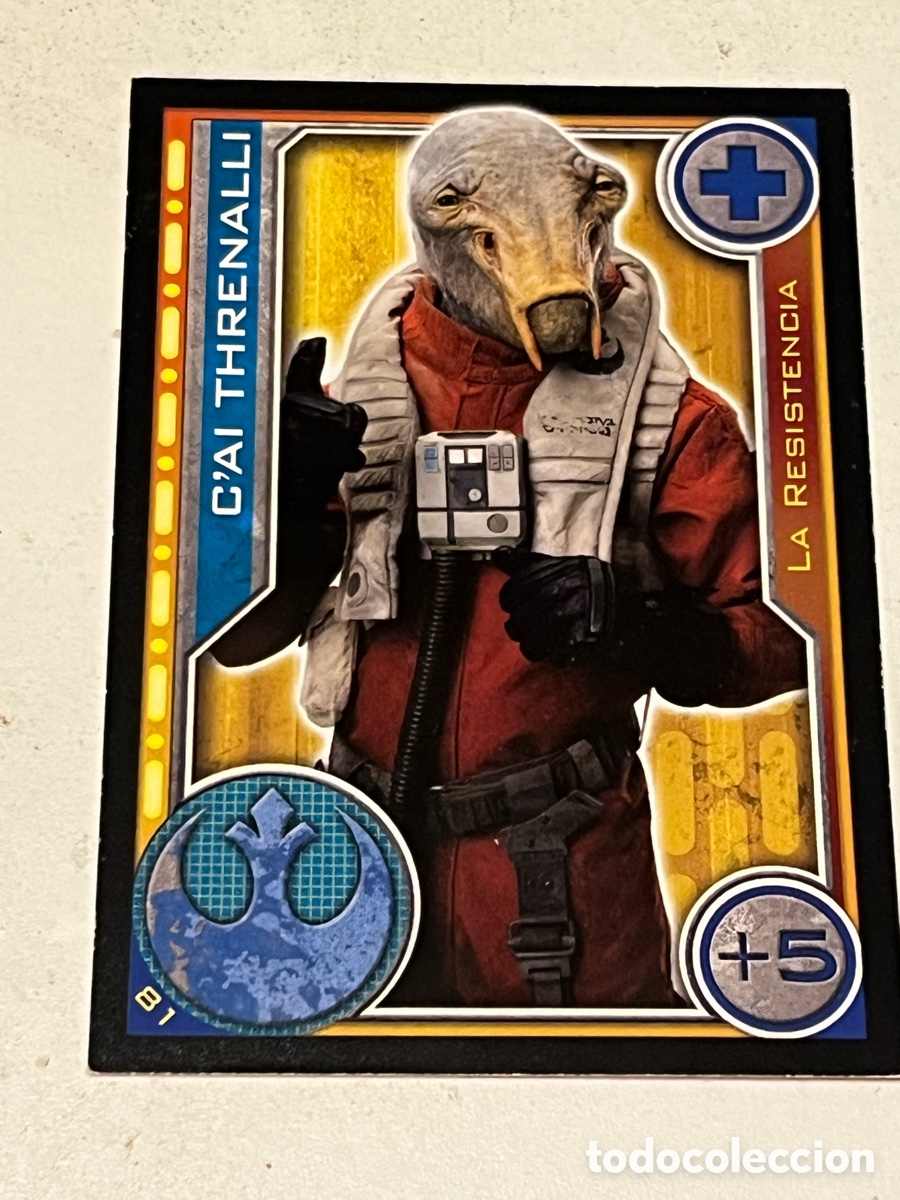 Trading Cards: Cromo Star Wars Topps Trading Card N&deg;81 C'Ai Threnalli