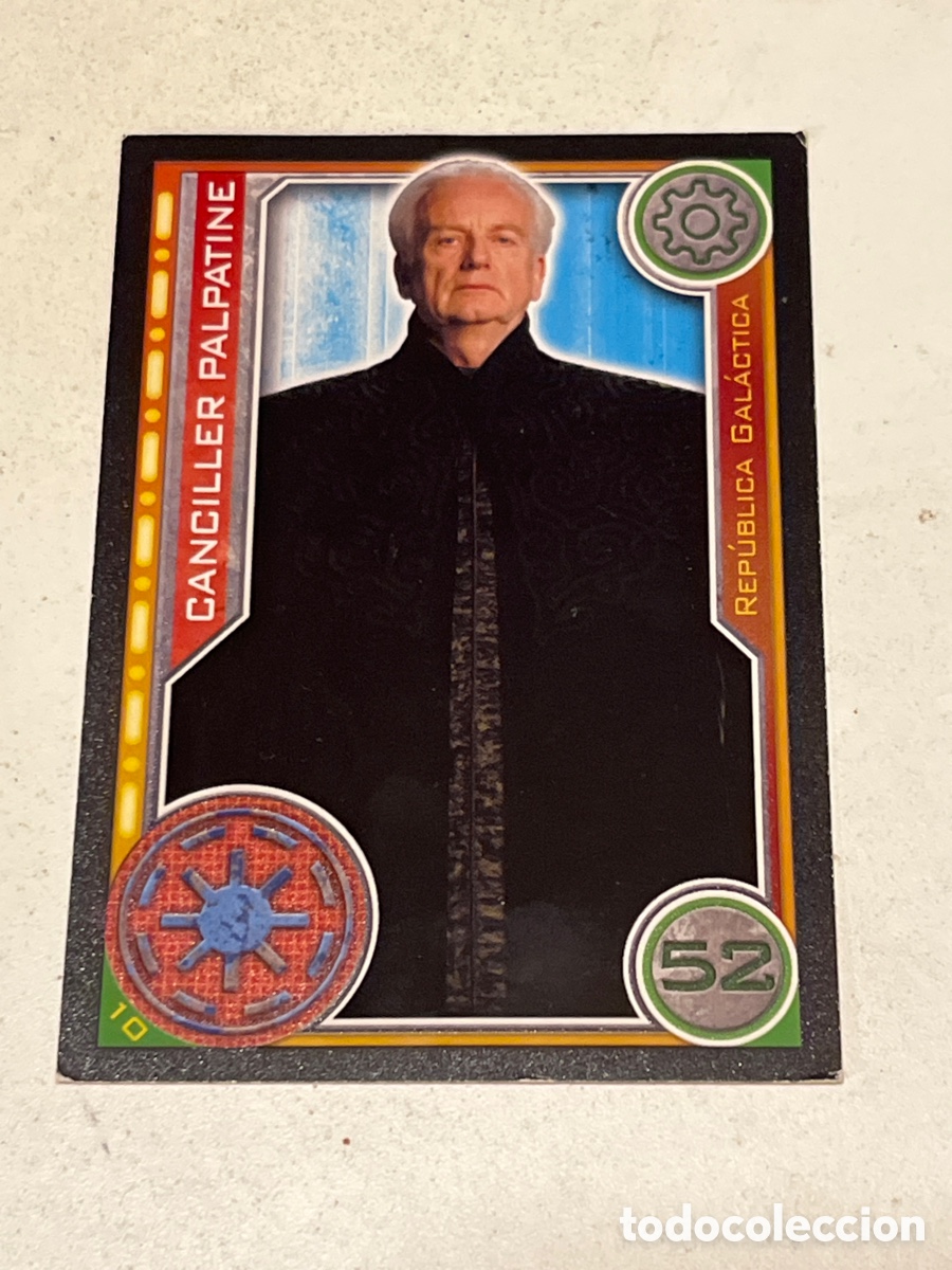 Trading Cards: Cromo Star Wars Topps Trading Card N&deg;10 Canciller Palpatine