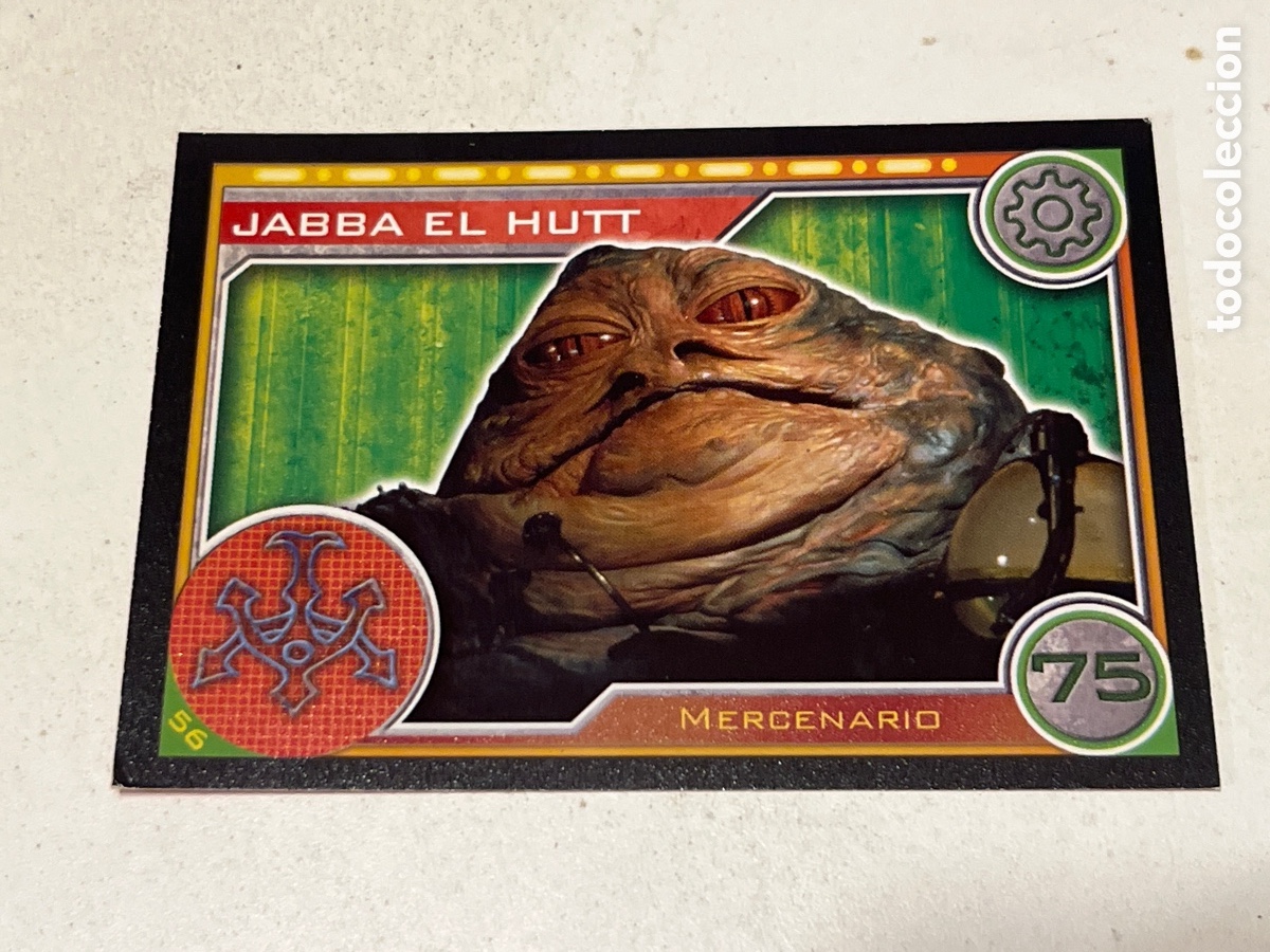Trading Cards: Cromo Star Wars Topps Trading Card N&deg;56 Jabba El Hutt