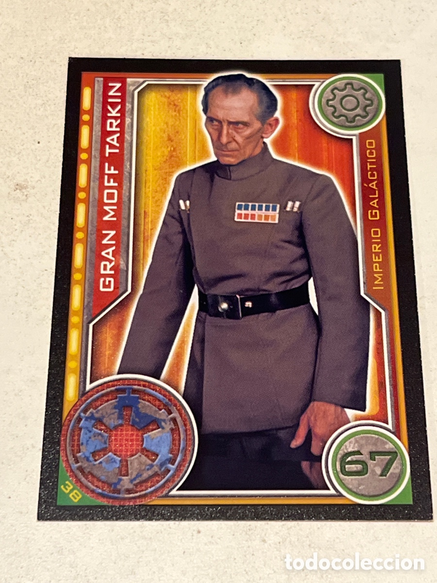 Trading Cards: Cromo Star Wars Topps Trading Card N&deg;38 Gran Moff Tarkin