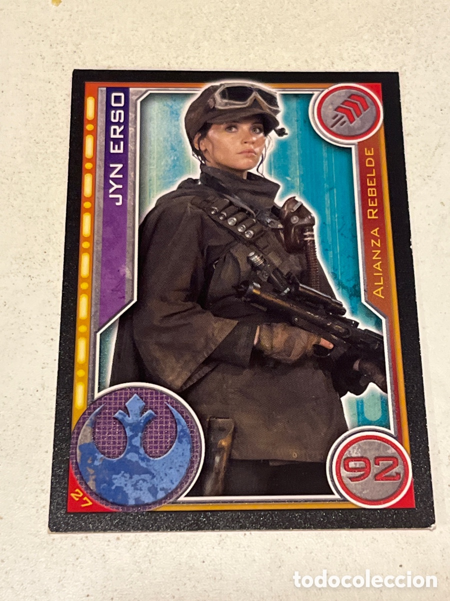 Trading Cards: Cromo Star Wars Topps Trading Card N&deg;27 Jyn Erso