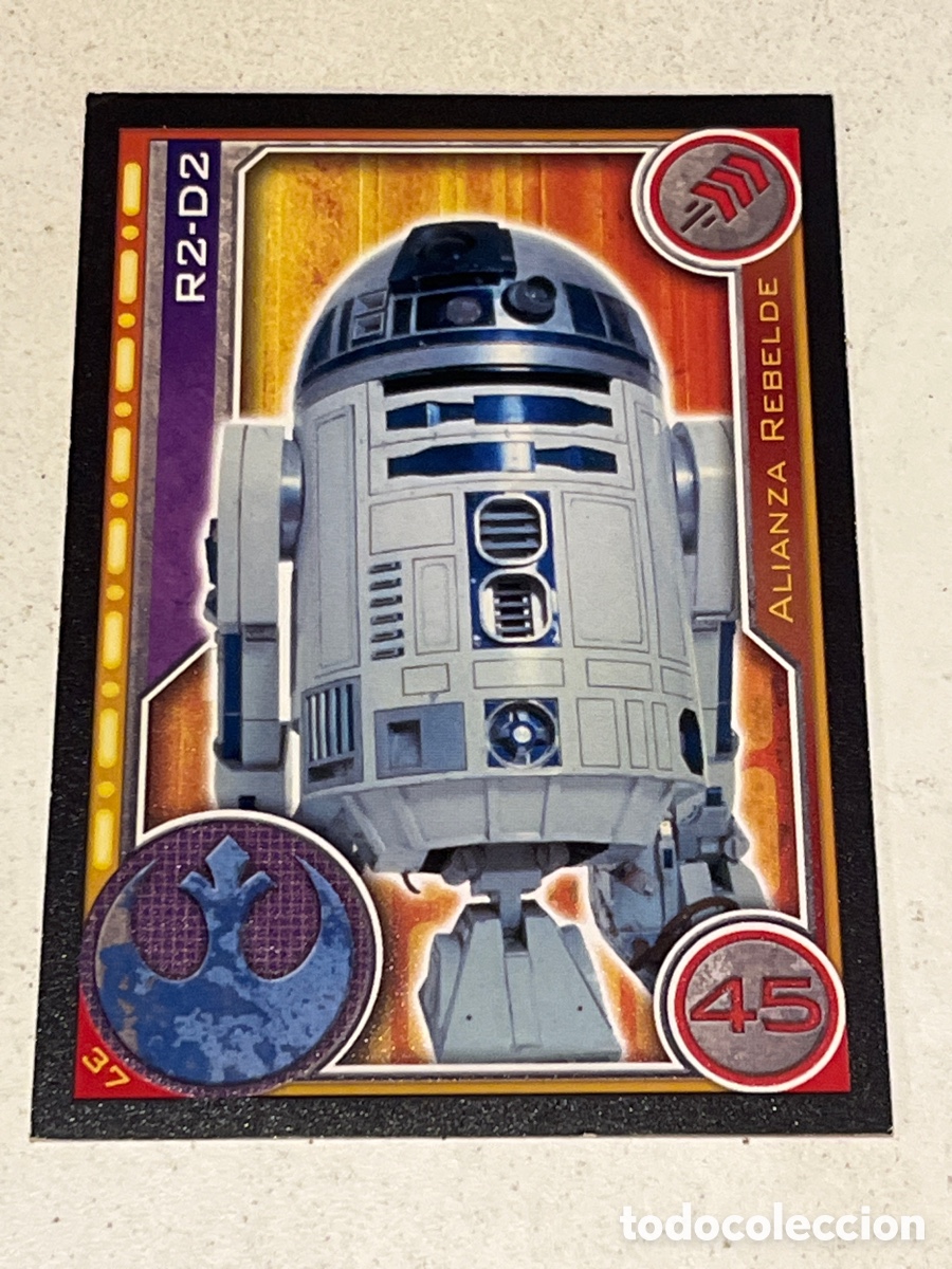 Trading Cards: Cromo Star Wars Topps Trading Card N&deg;37 R2-D2