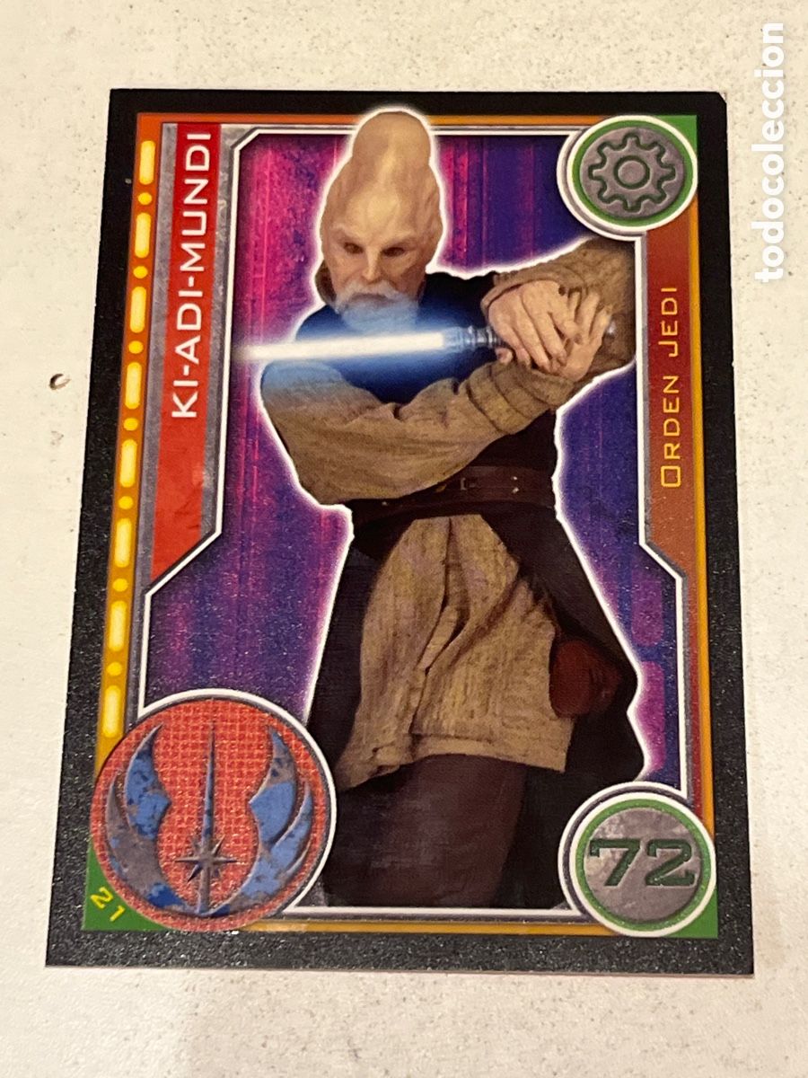 Trading Cards: Cromo Star Wars Topps Trading Card N&deg;21 Ki-Adi-Mundi
