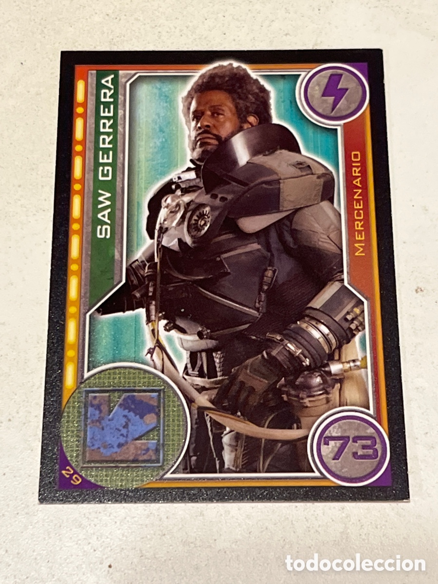 Trading Cards: Cromo Star Wars Topps Trading Card N&deg;29 Saw Gerrera