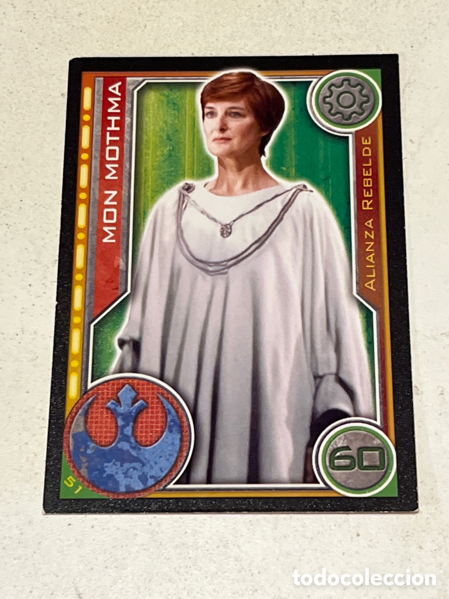 Trading Cards: Cromo Star Wars Topps Trading Card N&deg;51 Mon Mothama