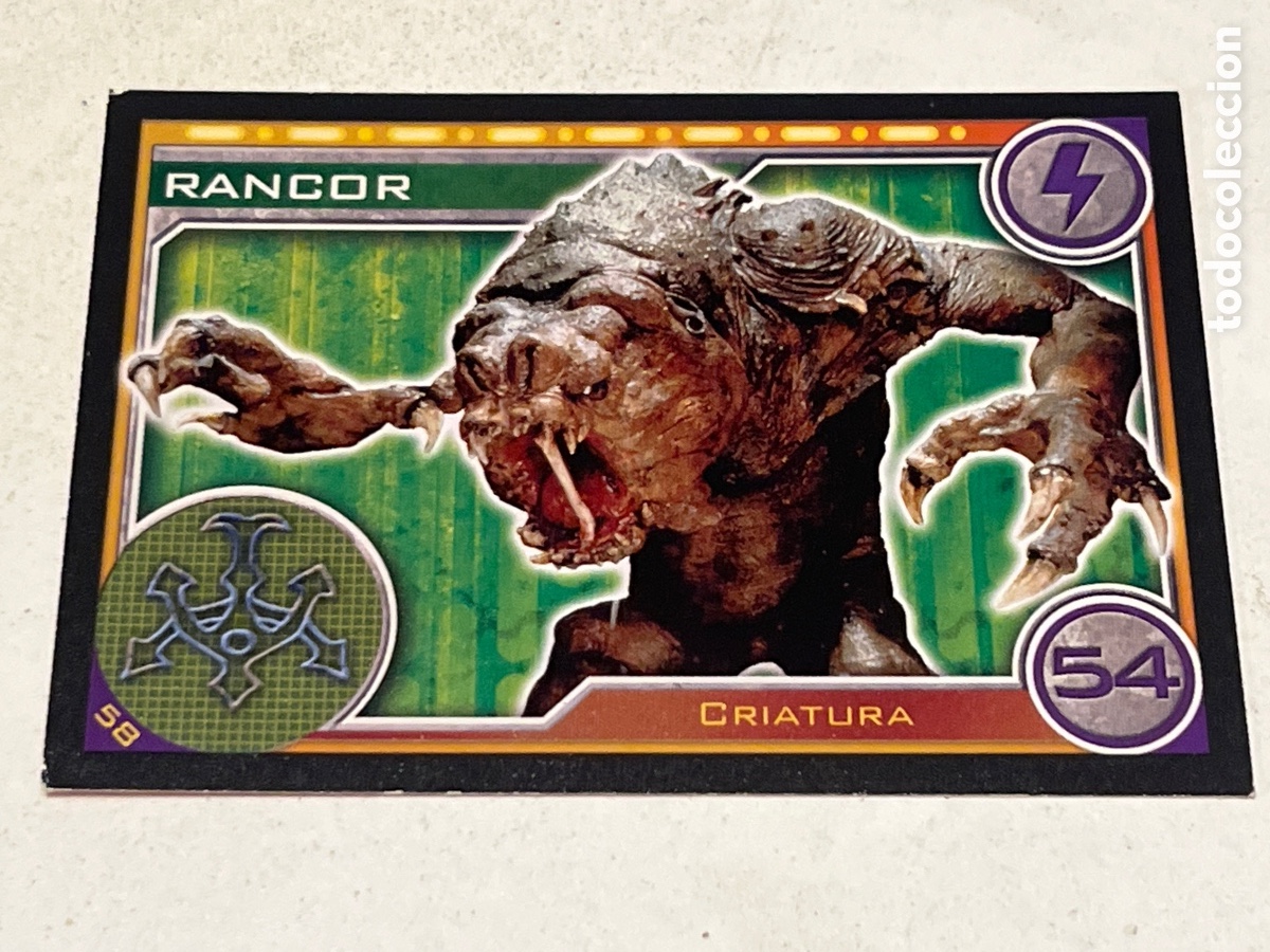 Trading Cards: Cromo Star Wars Topps Trading Card N&deg;58 Rancor