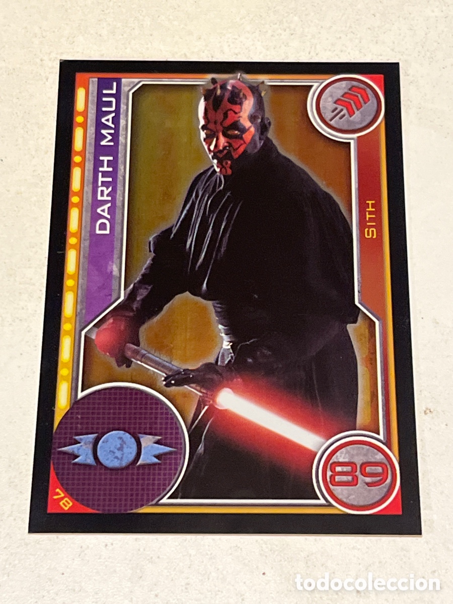 Trading Cards: Cromo Star Wars Topps Trading Card N&deg;78 Darth Maul