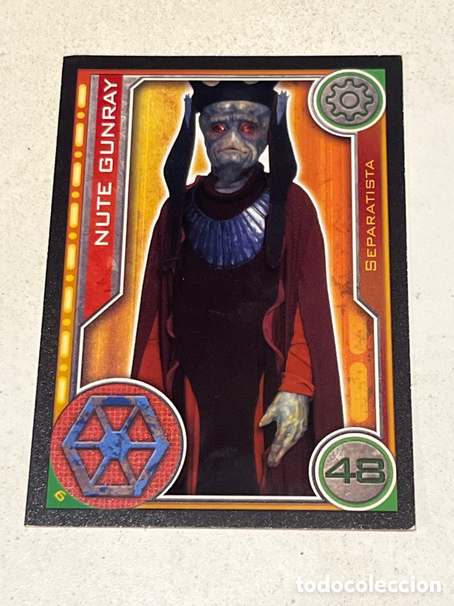 Trading Cards: Cromo Star Wars Topps Trading Card N&deg;6 Nute Gunray
