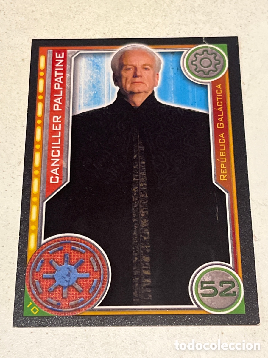 Trading Cards: Cromo Star Wars Topps Trading Card N&deg;10 Canciller Palpatine