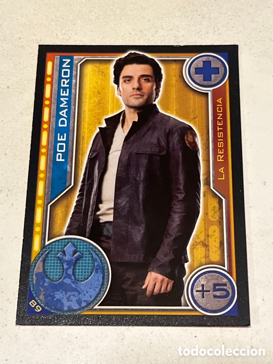 Trading Cards: Cromo Star Wars Topps Trading Card N&deg;89 Poe Dameron