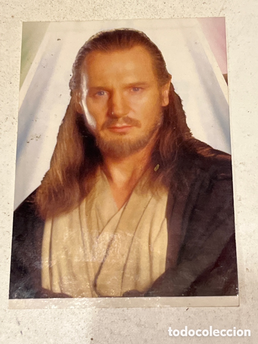 Trading Cards: Cromo pegatina Star Wars Topps Trading Card S8 Qui-Gon Jinn