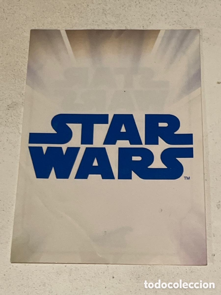 Trading Cards: Cromo pegatina Star Wars Topps Trading Card S5 Star Wars azul