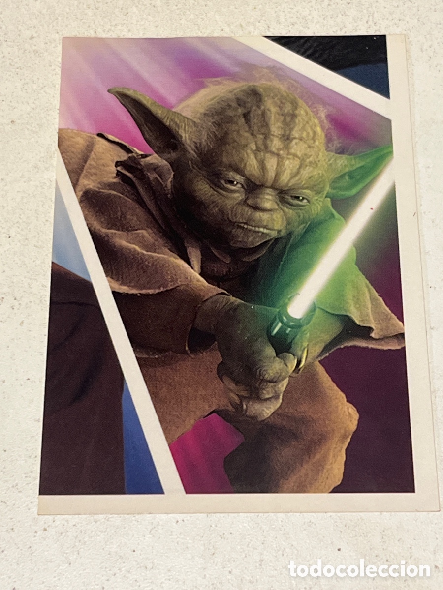 Trading Cards: Cromo pegatina Star Wars Topps Trading Card S9 Maestro Yoda