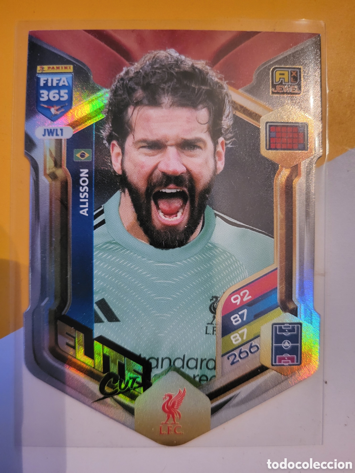 Trading Cards: JWL1 Alisson [Jewel] Elite Cut / Adrenalyn XL FIFA 365 2025