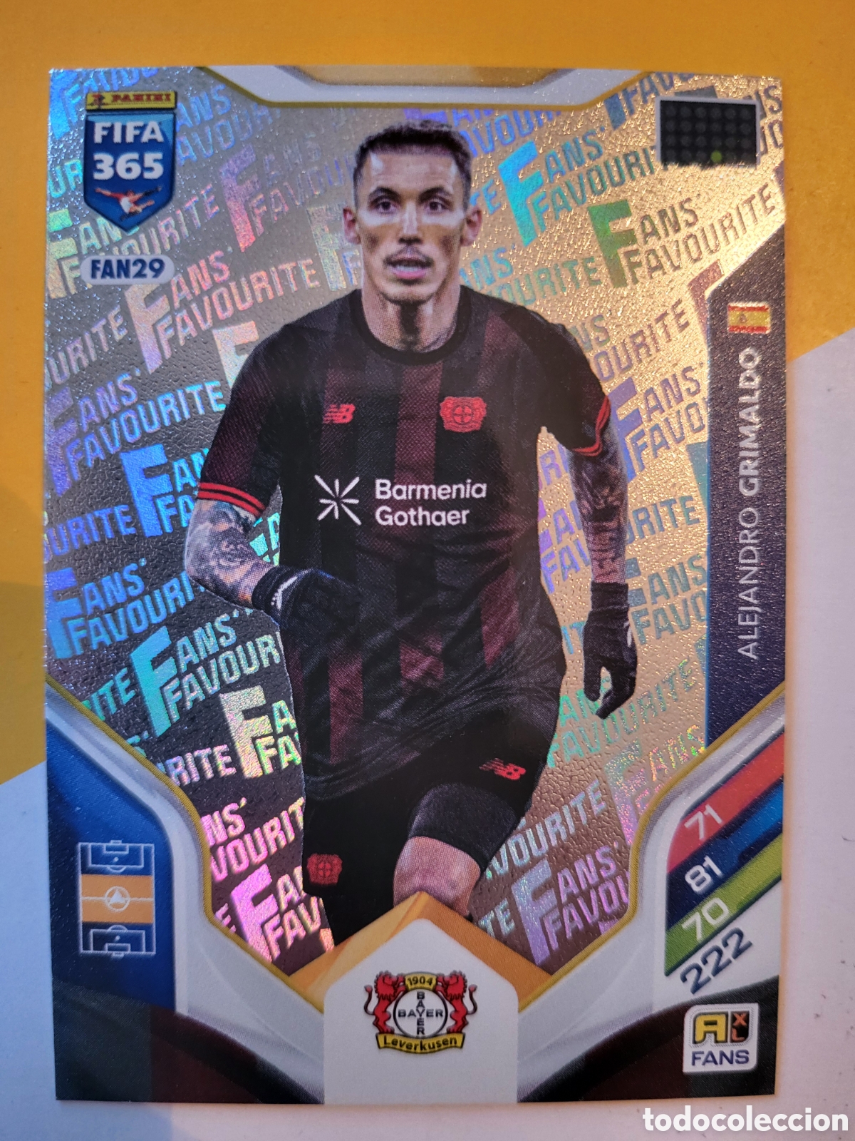 Trading Cards: FAN 29 Alejandro Grimaldo [Fans] Fans Favourite / Adrenalyn XL FIFA 365 2026