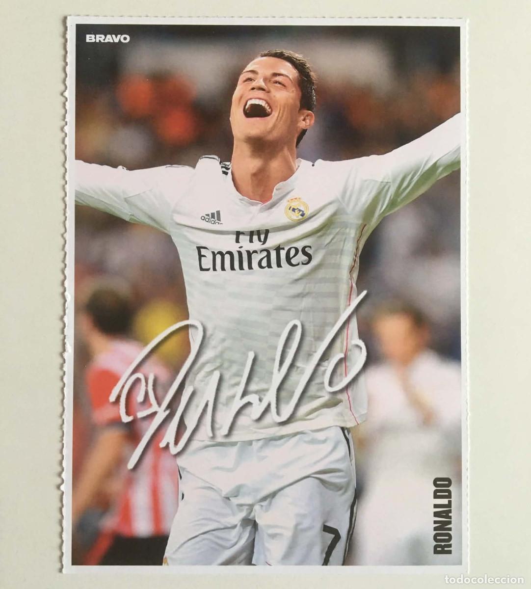 Trading Cards: Cristiano Ronaldo Real Madrid / Shakira Double-Sided Collectible Card Bravo Bulgaria 2014 Football