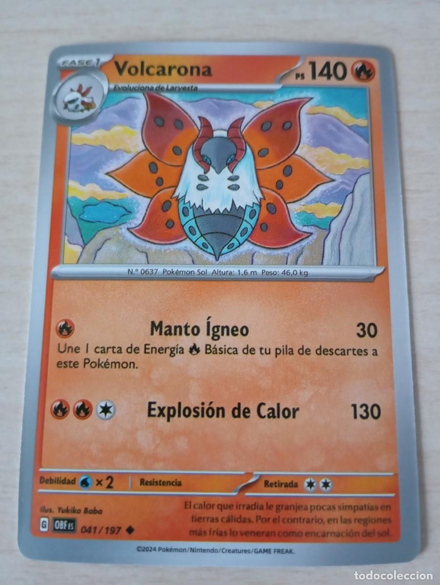 Trading Cards: Carta Pok&eacute;mon Volcarona proxy